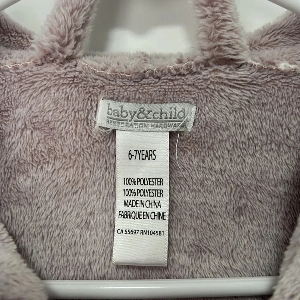 Baby&Child Restoration Hardware Girls violet bathrobe size 6-7 yrs